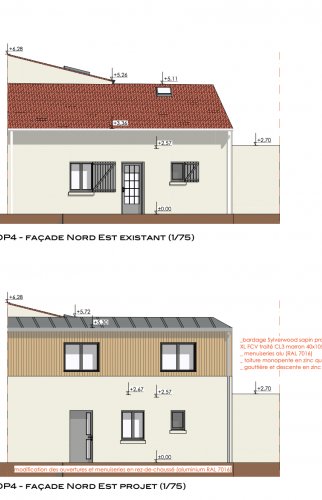 PROCHAINEMENT - Surélévation d'une maison au sud de Nantes