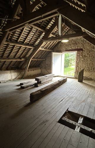 Avant les travaux – Vue générale des combles