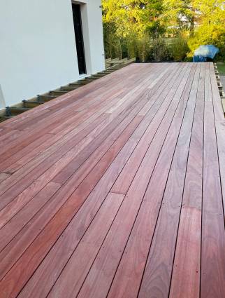 Nouvelle terrasse bois en padouk - Montauban 82000