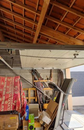 Vue du futur faux grenier