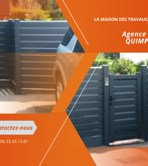 Rénovation de Clôture à Quimper : Sécurité et Esthétique avec l'Aluminium Peint