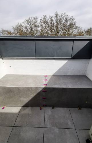 Carrelage et faïençage de la banquette