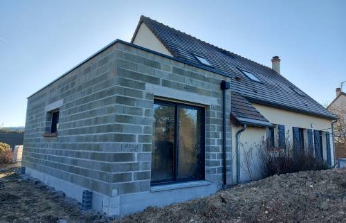 Baie vitrée côté jardin