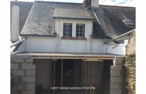 EXTENSION MAIISON A SARZEAU 56370 COURTIER EN TRAVAUX VANNES SARZEAU PENESTIN