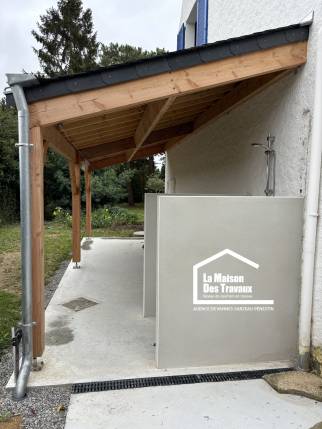 Construction preau bois Penestin