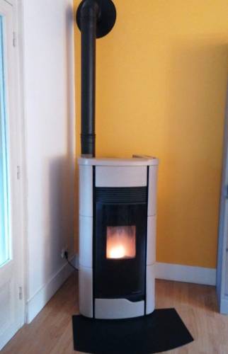 Poêle à granules en ventouse