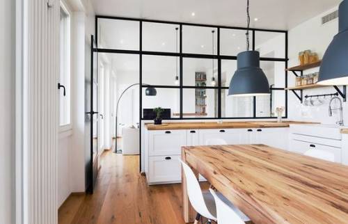 Réalisation d'une cuisine avec verrière à Gif sur Yvette ( 91 )