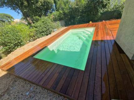 Réalisation de trrasse en bois exotique Fréjus