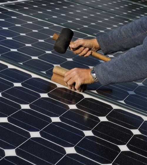 Installation de panneaux photovoltaiques