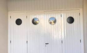 Entrée de garage propre et épurée