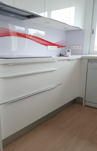 Cuisine blanc laqué