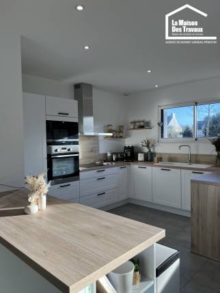 Création d'une cuisine dans une maison neuve à Vannes