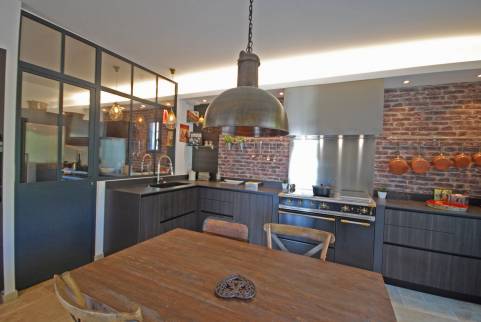 Rénovation de maison avec nouvelle cuisine et verrière d'atelier - Bobigny 93