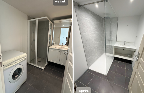 Rénovation avant après salle de bain à Annecy 