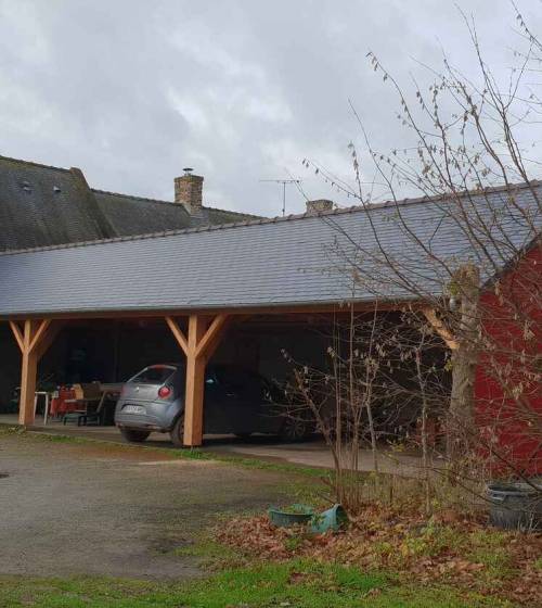 Réalisation d'un car port à Saint-Malo