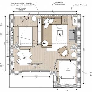 aménagement intérieur d'un loft