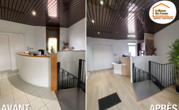 rénovation professionnelle Gaillard, aménagement cabinet dentaire, rénovation intérieure cabinet, modernisation accueil médical, cabinet lumineux