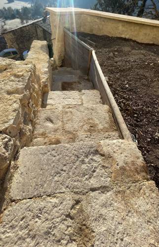 renovation escalier extéérieur à la chaux la maison des travaux Manosque