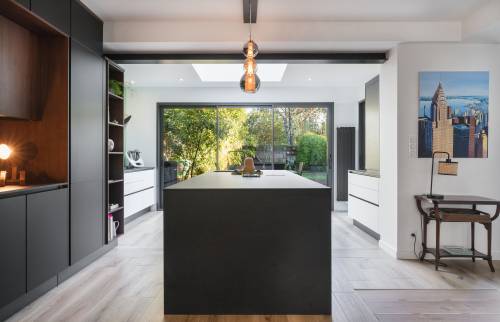 Rénovation de la pièce de vie cuisine et salon à Vertou (44120)