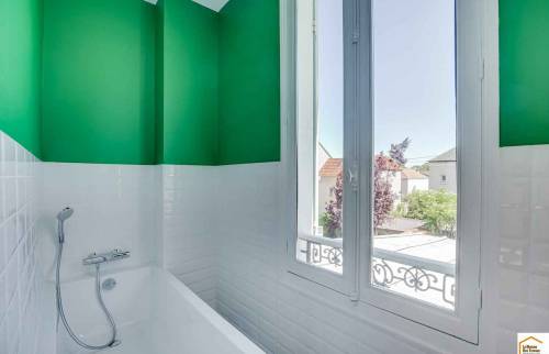 Salle de bain vert