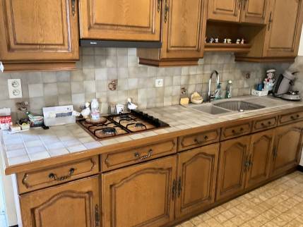 Ancienne cuisine avant travaux de rénovation de maison - Montauban 82000