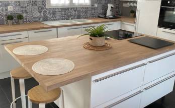 Pose d’un îlot central à Levallois