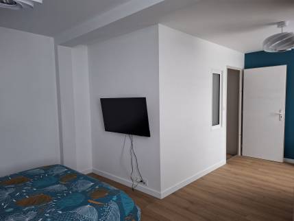 Chambre après travaux de rénovation intérieure - Saint-Jean-le-Vieux 01640