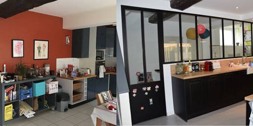 Avant/après verrière