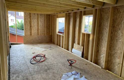 Surélevation en ossature Bois la Maison des Travaux Rouen 