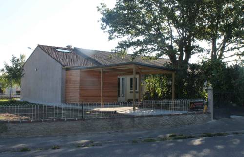 vue de l'entrée après travaux pour cette maison située à Vertou (44)