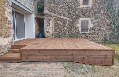 Aménagement terrasse bois a Angers