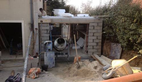 Extension de maison sur demi-niveau