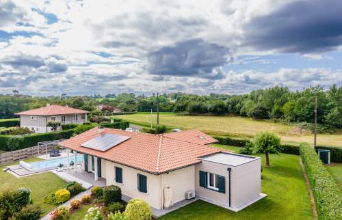 vue extérieur extension bois