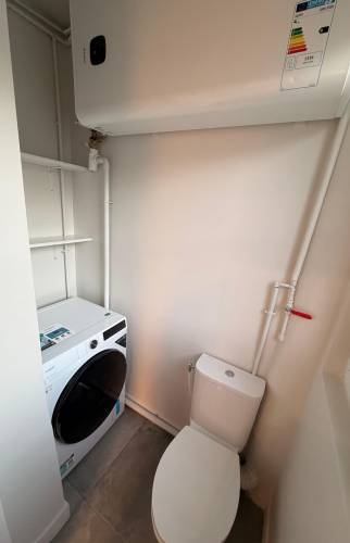 Transformation d’une salle de bain en buanderie