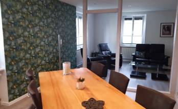 Faux plafonds, spots intégrés, rénovation du sol et peinture à Saint Louis