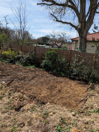 rénovation extérieure terrain de pétanque