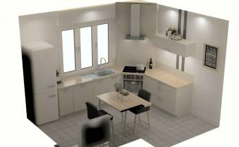 RENOVATION TOTALE DE CUISINE A DAMGAN 56750