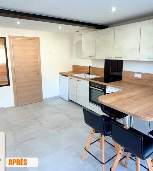 Aménagement garage Ugine 73400, Transformation garage Savoie, Studio près d’Ugine, Rénovation Albertville Moûtiers