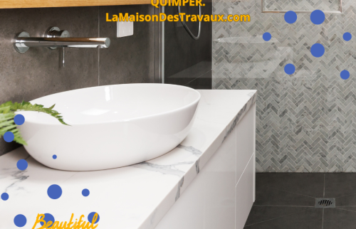 Rénovation de Salle de Bain à Quimper : Un Mélange Parfait de Gris et Beige
