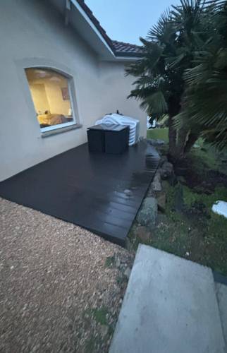 Création de terrasse en béton à Vienne