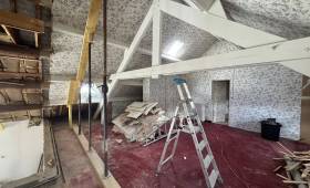 Étage en rénovation