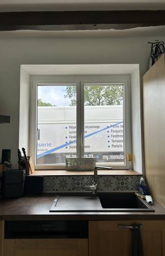 vue intérieure rénovation fenêtres modernes à Bruz