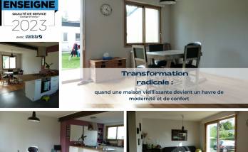 rénovation d'une maison vieillissante devient un havre de modernité et de confort