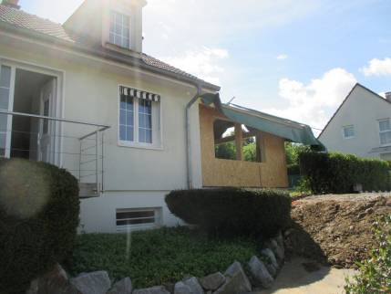 extension de maison travaux extérieur