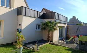 Nouvelle toiture sur l'extension