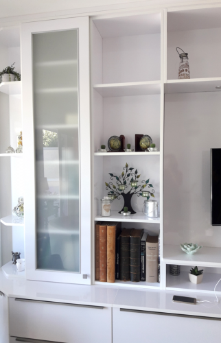 Portes vitrées et éclairage intégré