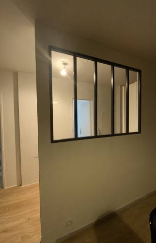 Antony : rénovation d’une salle de bain et pose d'une verrière dans un salon