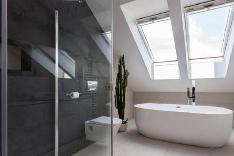 Création grande salle de bain sous les combles à Chenôve