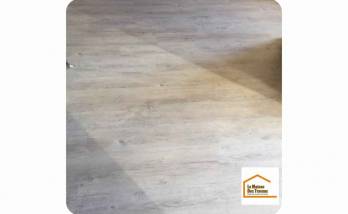 Pose d'un sol en lame PVC à Hudimesnil (50510)