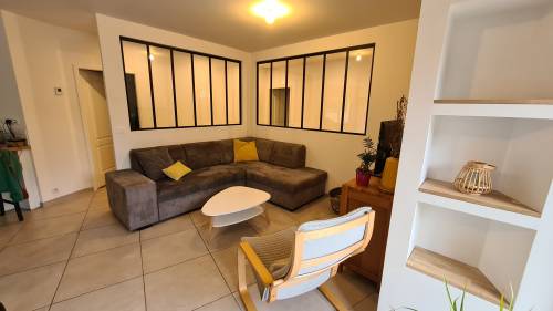 Vue de puis l'espace salon